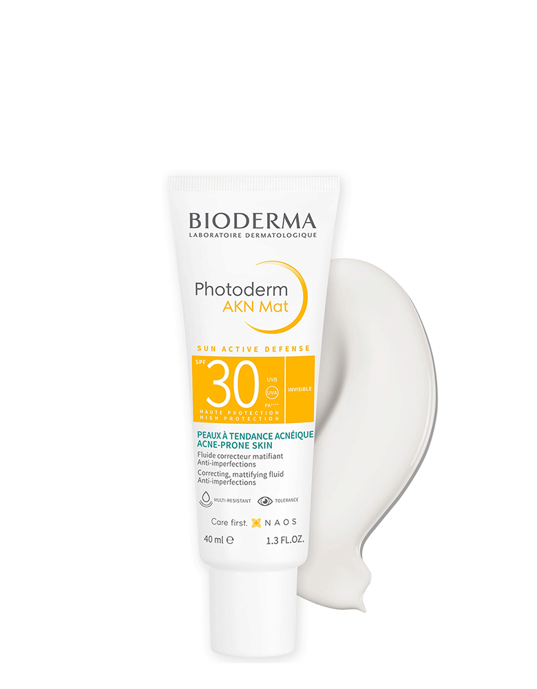 Bioderma Photoderm AKN Mat SPF30+ Sunscreen for combination to oily skin prone to acne 40ML