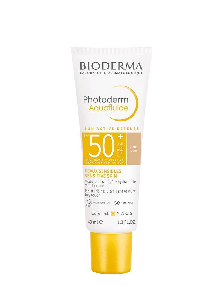 Bioderma Photoderm Aquafluide SPF 50+ Light Tinted Face Sunscreen for Sensitive Skin 40ML