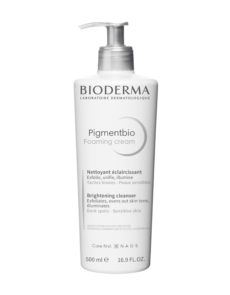 Bioderma Pigmentbio Foaming cream, brightening cleanser for Hyperpigmentation and dark spots 500ML