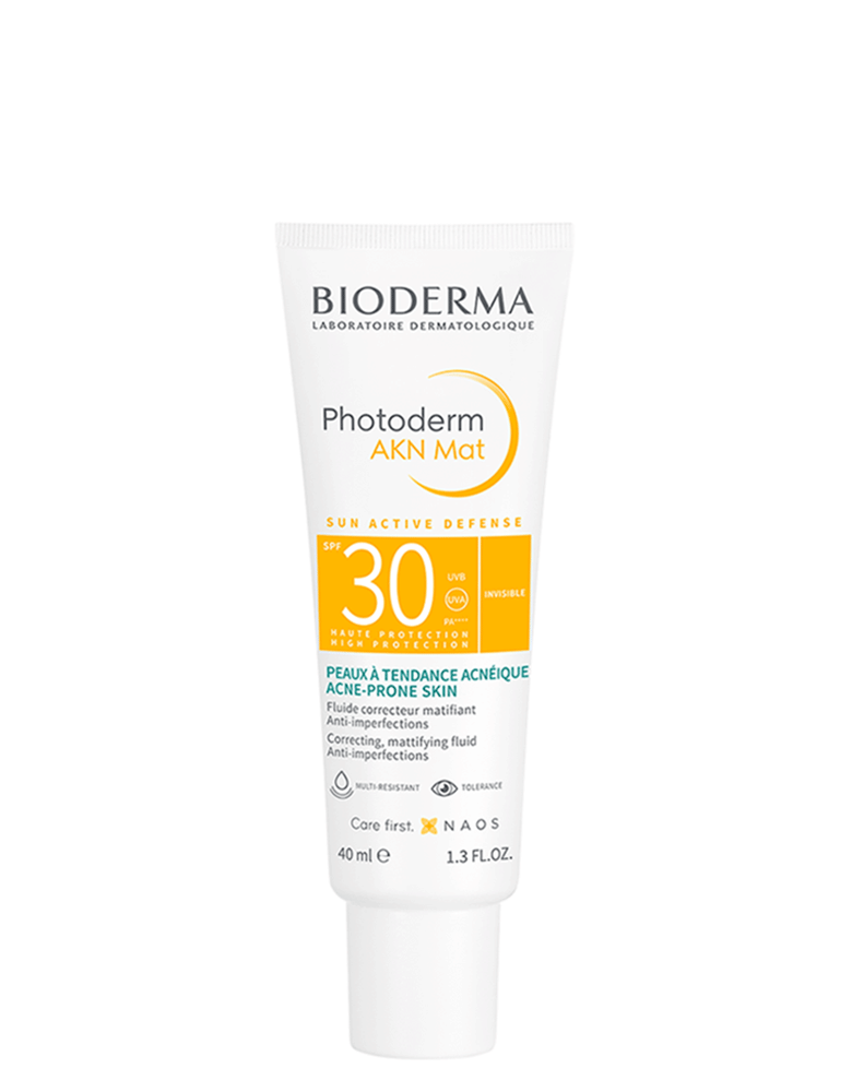 Bioderma Photoderm AKN Mat SPF30+ Sunscreen for combination to oily skin prone to acne 40ML